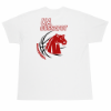 Image of white t-shirt with Colts Basketball on the back
