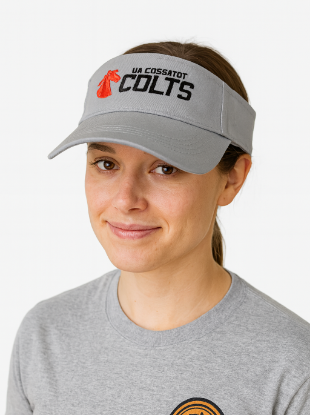 Young woman wearing a UAC visor