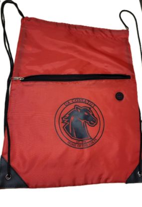 Picture of Red & Black Drawstring Backpack 