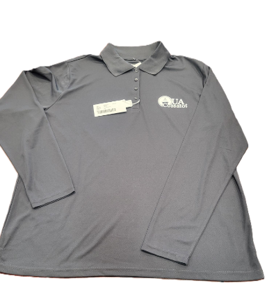 long sleeved gray polo for women