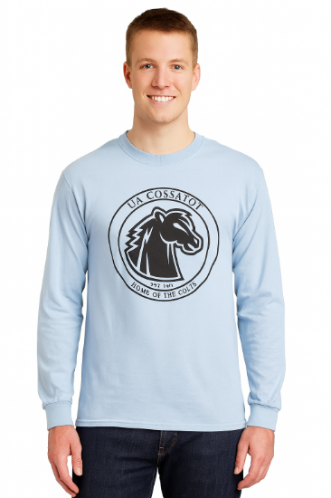 Long sleeve tee shirt with main UA Cossatot logo on front