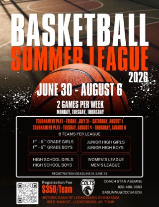 Picture of UA Cossatot Colts Basketball Summer League 2026