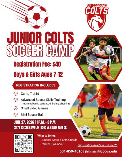 Picture of UAC Junior Colts Soccer Camp - June 27, 2026 - 1 pm to 3 pm (7-12 year olds)